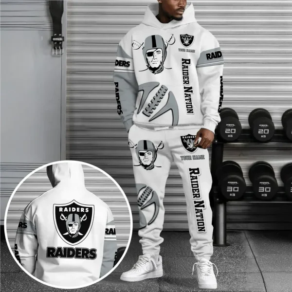 Las Vegas Raiders Combo Hoodie And Long Sweatpants AZHD674