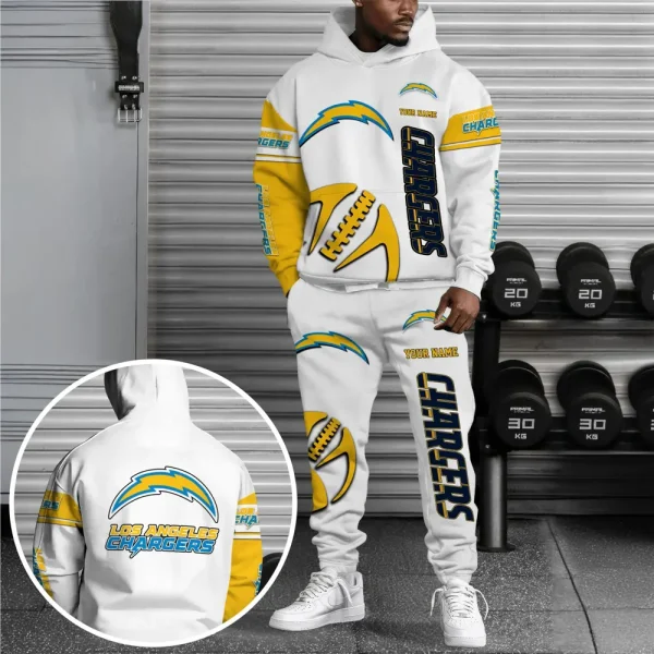 Los Angeles Chargers Combo Hoodie And Long Sweatpants AZHD675