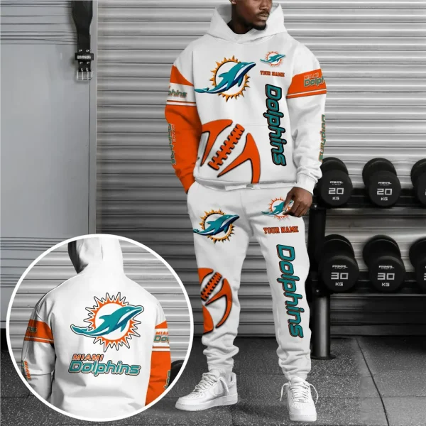 Miami Dolphins Combo Hoodie And Long Sweatpants AZHD677