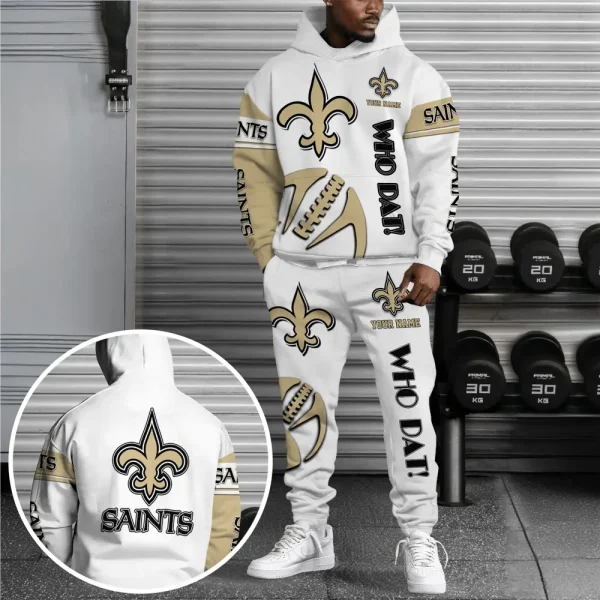 New Orleans Saints Combo Hoodie And Long Sweatpants AZHD680