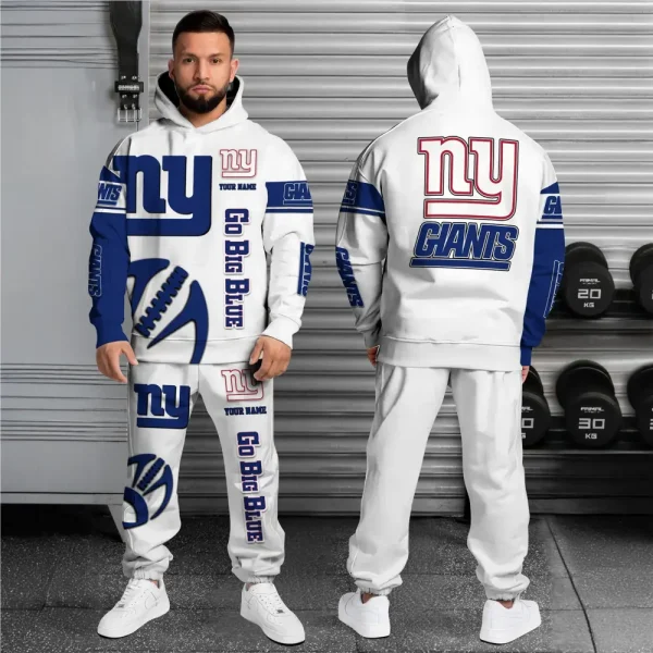 New York Giants Combo Hoodie And Long Sweatpants AZHD681 - Image 2