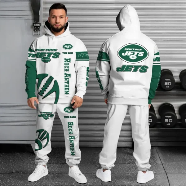 New York Jets Combo Hoodie And Long Sweatpants AZHD682 - Image 2