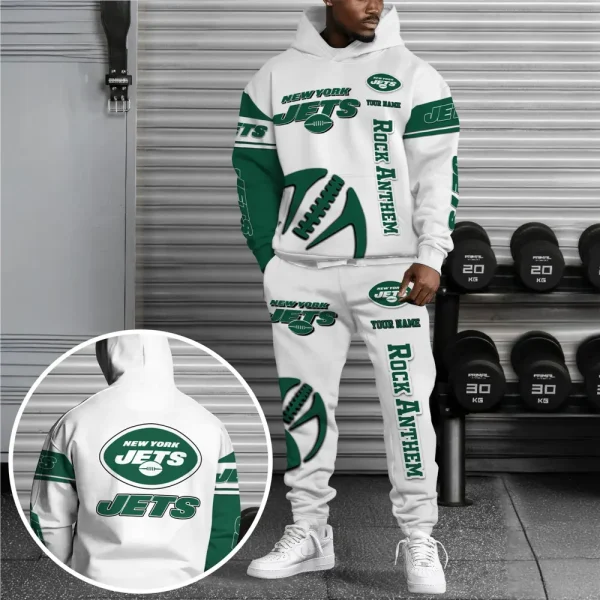 New York Jets Combo Hoodie And Long Sweatpants AZHD682