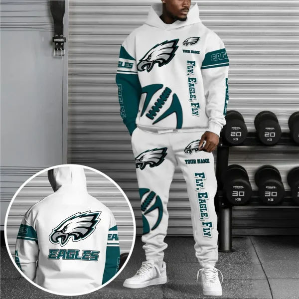 Philadelphia Eagles Combo Hoodie And Long Sweatpants AZHD683