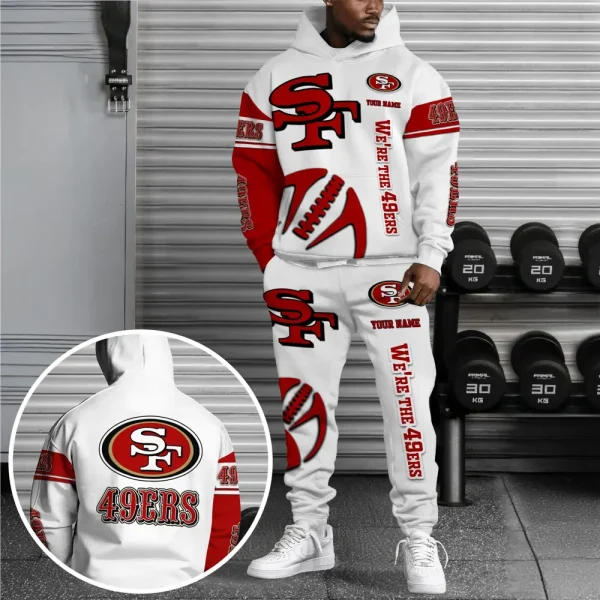 San Francisco 49ers Combo Hoodie And Long Sweatpants AZHD685