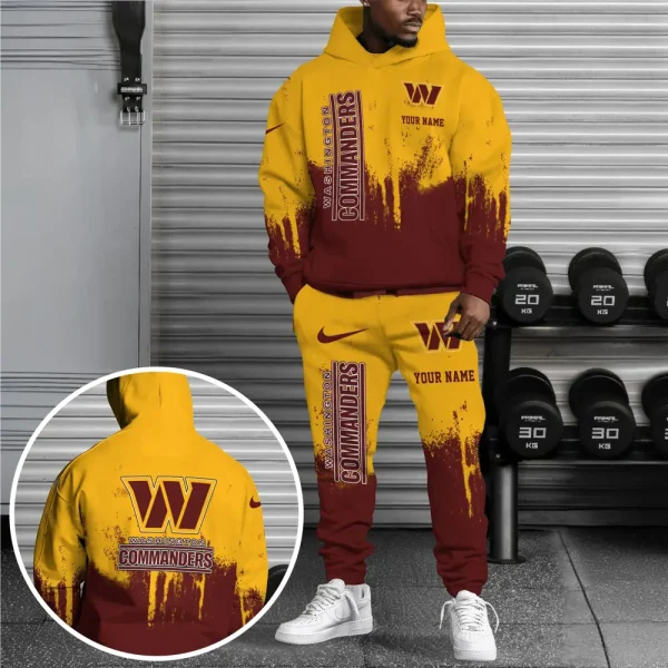 Washington Commanders Combo Hoodie And Long Sweatpants AZHD721