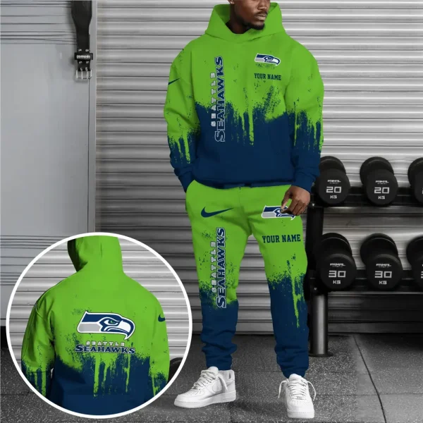 Seattle Seahawks Combo Hoodie And Long Sweatpants AZHD718