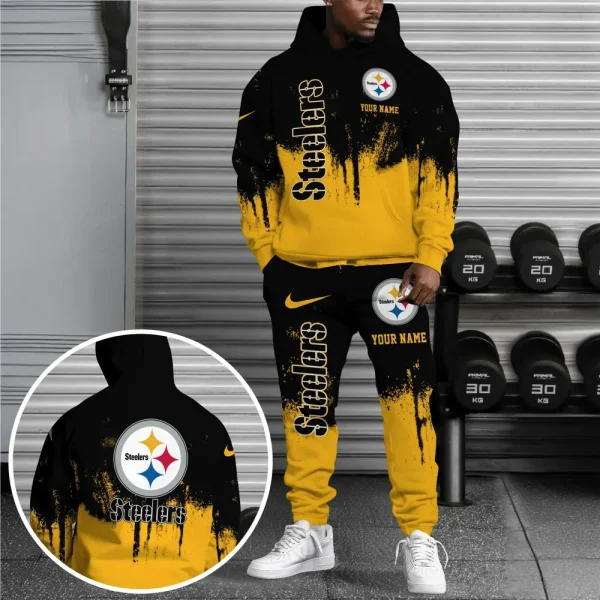 Pittsburgh Steelers Combo Hoodie And Long Sweatpants AZHD716