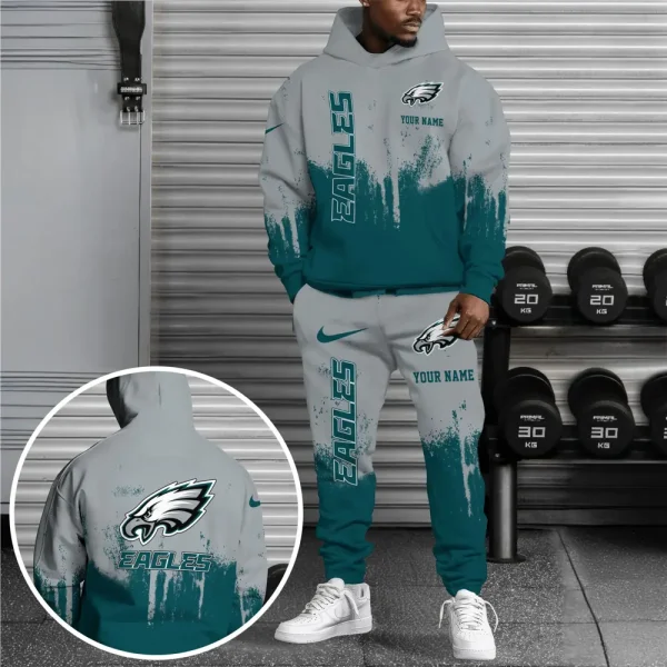 Philadelphia Eagles Combo Hoodie And Long Sweatpants AZHD715