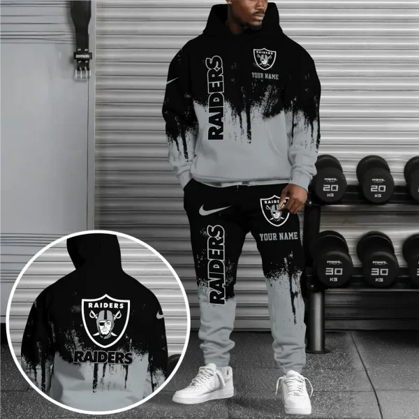 Las Vegas Raiders Combo Hoodie And Long Sweatpants AZHD706