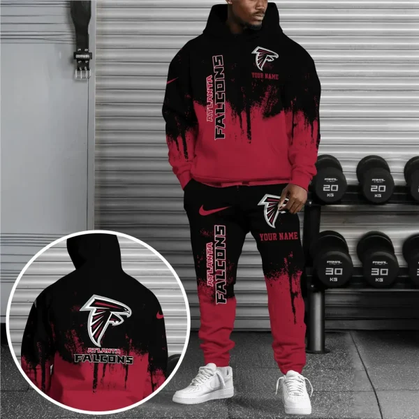 Atlanta Falcons Combo Hoodie And Long Sweatpants AZHD691