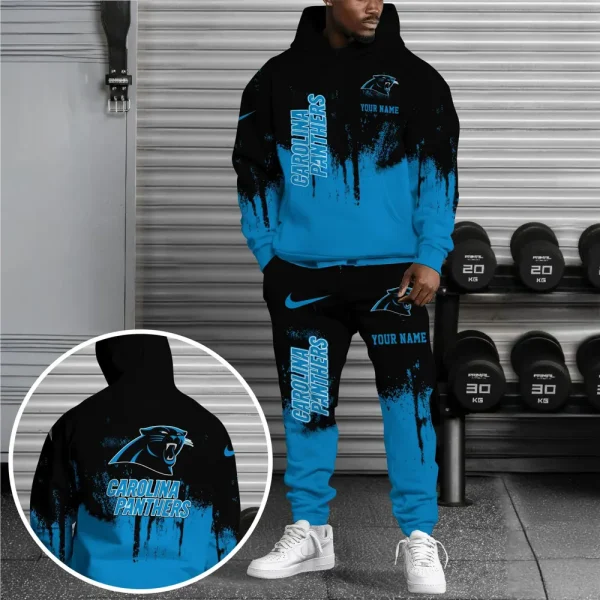 Carolina Panthers Combo Hoodie And Long Sweatpants AZHD694