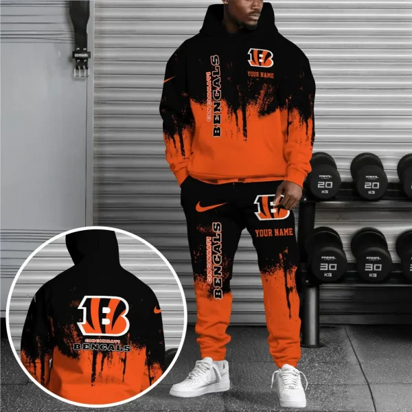 Cincinnati Bengals Combo Hoodie And Long Sweatpants AZHD696