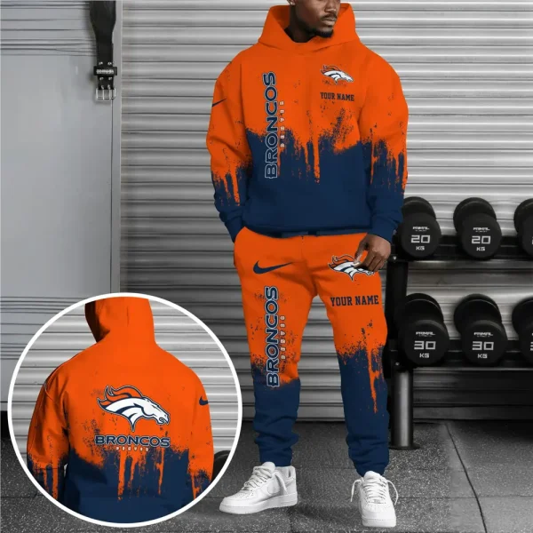 Denver Broncos Combo Hoodie And Long Sweatpants AZHD699