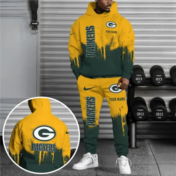 Green Bay Packers Combo Hoodie And Long Sweatpants AZHD701