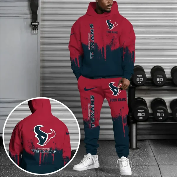 Houston Texans Combo Hoodie And Long Sweatpants AZHD702