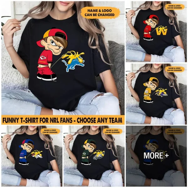 NFL Choose Any Team You Want Funny Peeing Boy Tshirt Sweatshirt Personalized Gifts For Fan-Limited Edition AZTS944 - Image 2