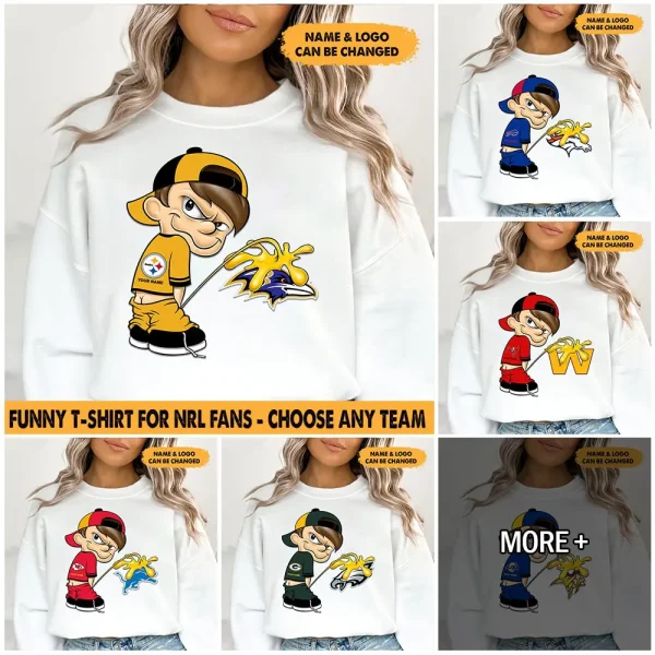 NFL Choose Any Team You Want Funny Peeing Boy Tshirt Sweatshirt Personalized Gifts For Fan-Limited Edition AZTS944