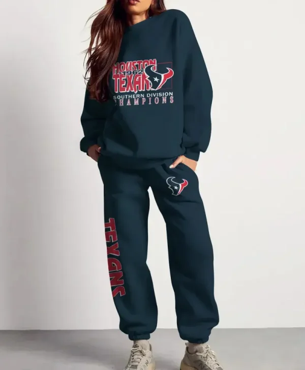 Houston Texans New Unisex Sweatsuit and Sweatpants BGRSW582 - Image 2