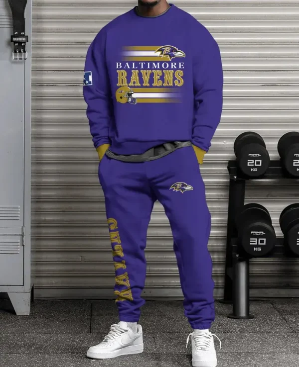 Baltimore Ravens New Unisex Sweatsuit and Sweatpants BGRSW602