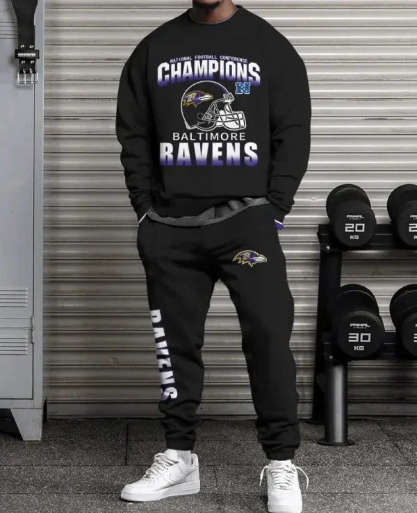 Baltimore Ravens New Unisex Sweatsuit and Sweatpants BGRSW603