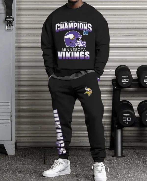 Minnesota Vikings New Unisex Sweatsuit and Sweatpants BGRSW610