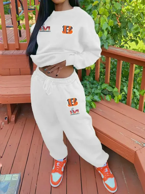 Cincinnati Bengals Drop Shoulder Sweatshirt and Sweatpants BGDSSW665