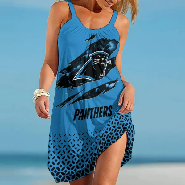 Carolina Panthers Beach Dress BGSLLBD661