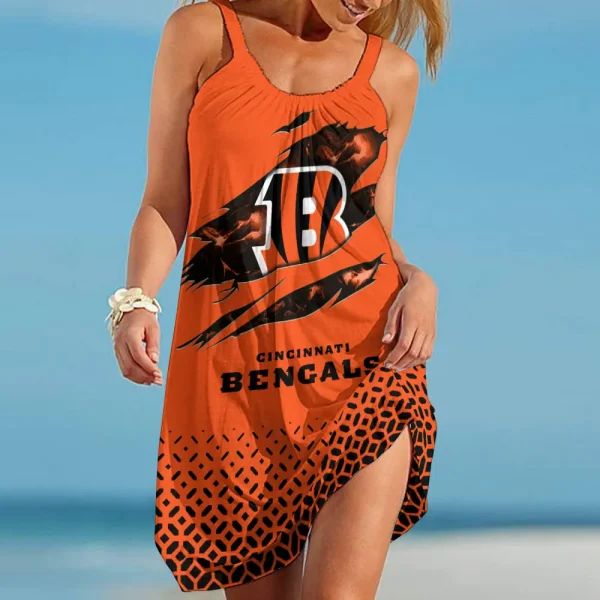 Cincinnati Bengals Beach Dress BGSLLBD663