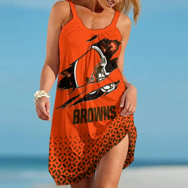 Cleveland Browns Beach Dress BGSLLBD664