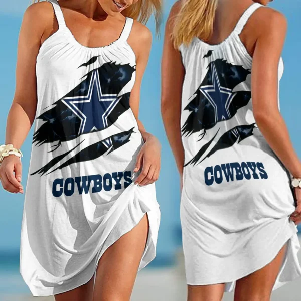 Dallas Cowboys Beach Dress BGSLLBD665 - Image 2