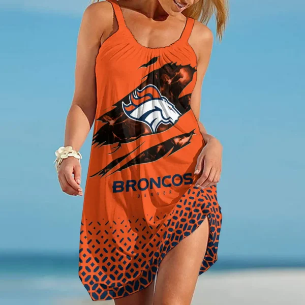 Denver Broncos Beach Dress BGSLLBD666