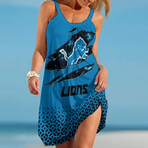 Detroit Lions Beach Dress BGSLLBD667