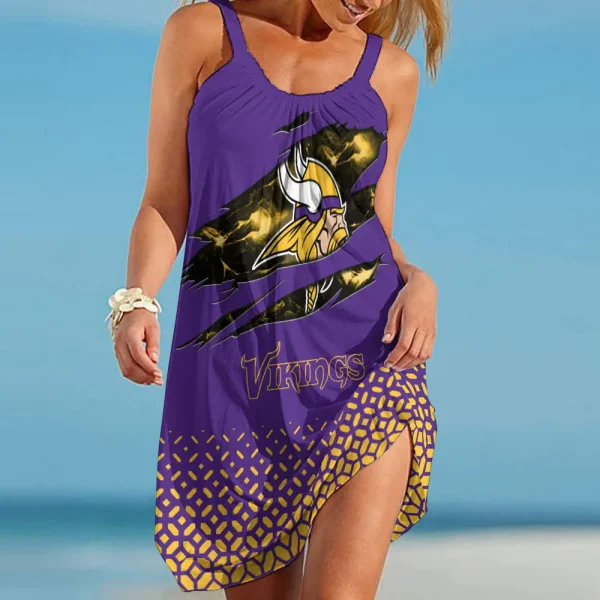 Minnesota Vikings Beach Dress BGSLLBD677