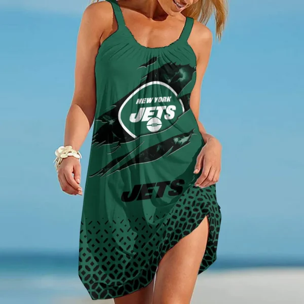 New York Jets Beach Dress BGSLLBD681