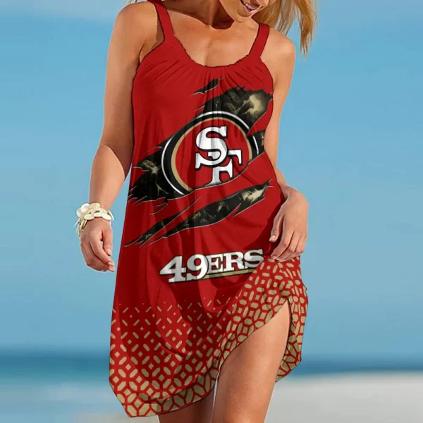 San Francisco 49ers Beach Dress BGSLLBD684