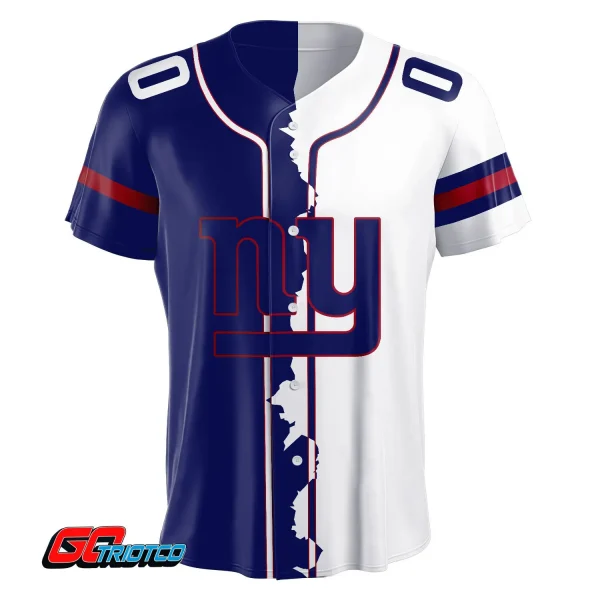 New York Giants | Home Mix Away Print Baseball Jerseys - Image 2