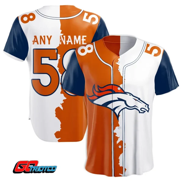 Denver Broncos | Home Mix Away Print Baseball Jerseys