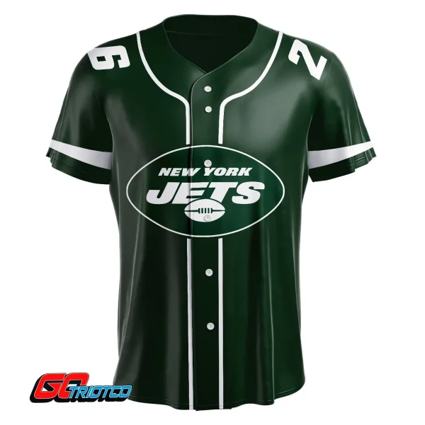 New York Jets | Home Print Baseball Jerseys - Image 2