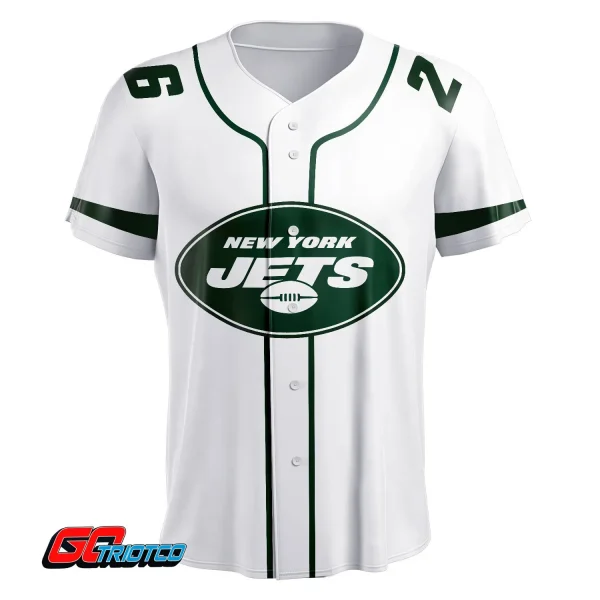 New York Jets | Away Print Baseball Jerseys - Image 2