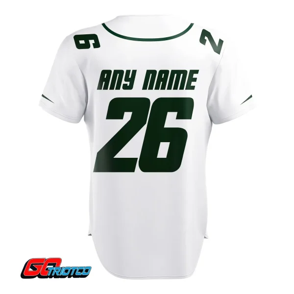 New York Jets | Away Print Baseball Jerseys - Image 3