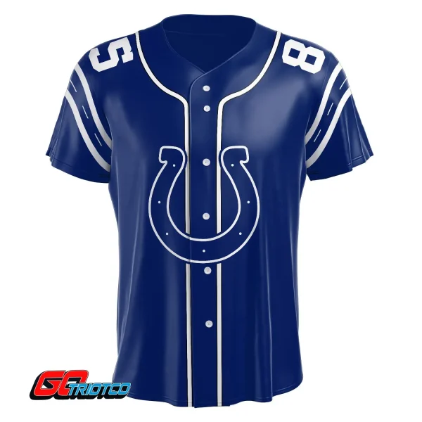 Indianapolis Colts | Home Print Baseball Jerseys - Image 2