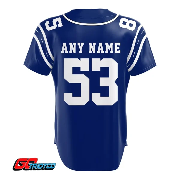 Indianapolis Colts | Home Print Baseball Jerseys - Image 3