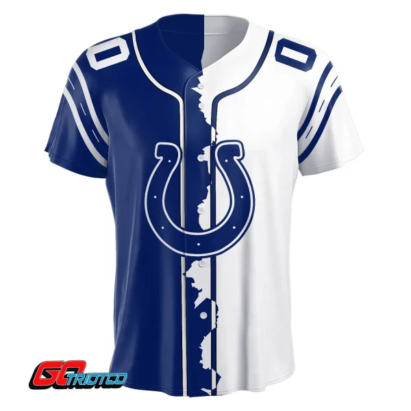 Indianapolis Colts | Home Mix Away Print Baseball Jerseys - Image 2