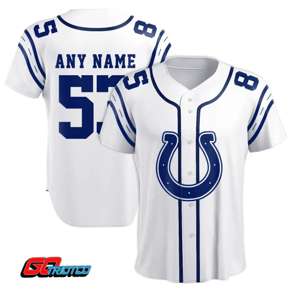 Indianapolis Colts | Away Print Baseball Jerseys