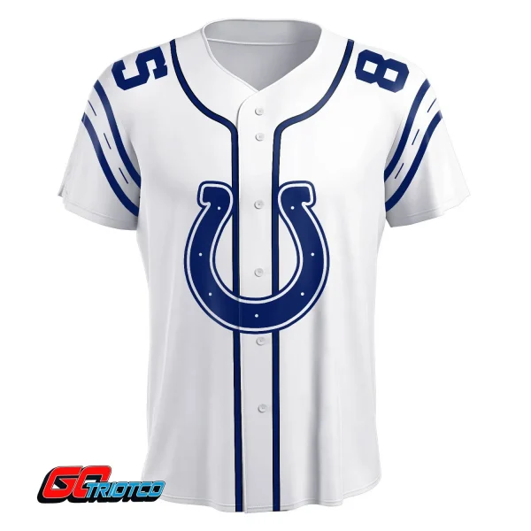 Indianapolis Colts | Away Print Baseball Jerseys - Image 2