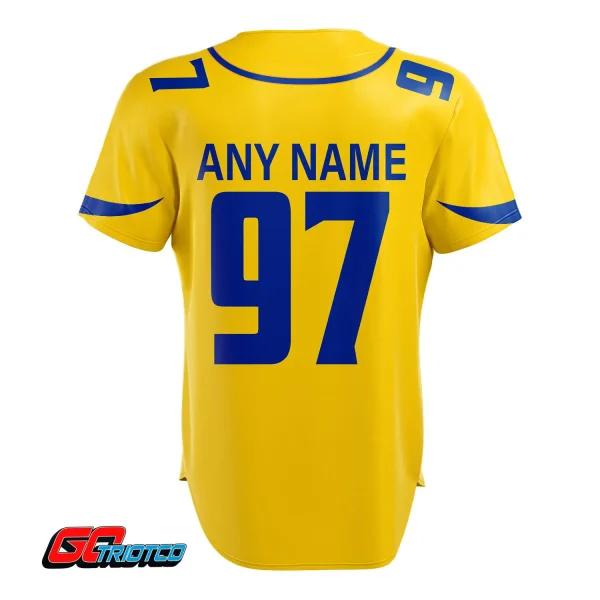 Los Angeles Rams | Away Print Baseball Jerseys - Image 3