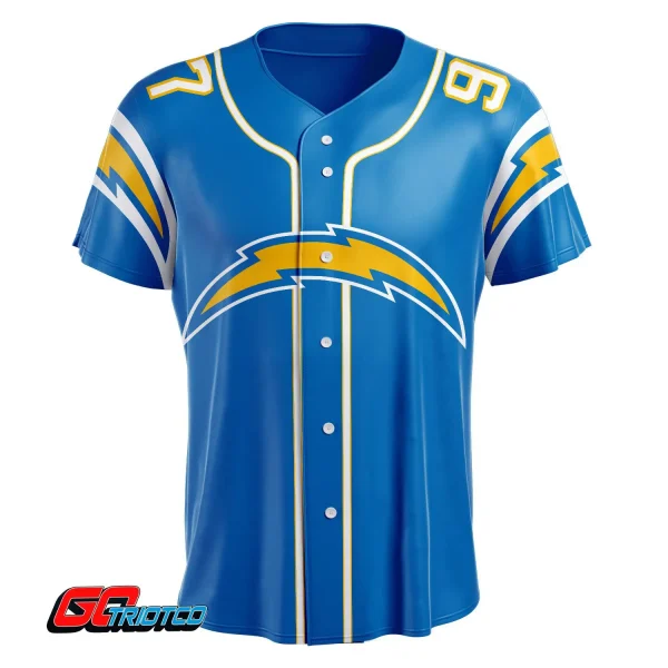 Los Angeles Chargers | Home Print Baseball Jerseys - Image 2