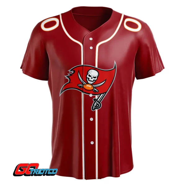 Tampa Bay Buccaneers | Home Print Baseball Jerseys - Image 2