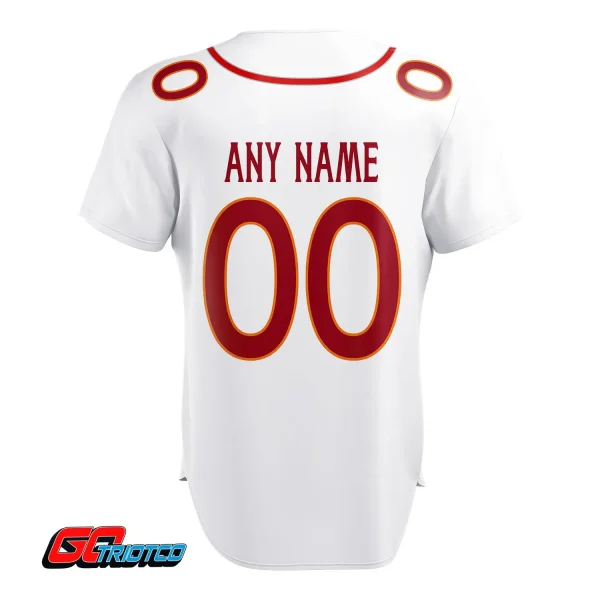 Tampa Bay Buccaneers | Away Print Baseball Jerseys - Image 3